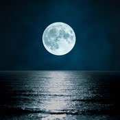 How does the moon affect the tides?